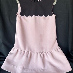 Victoria Beckham for Target Black and Pink Scalloped Dress